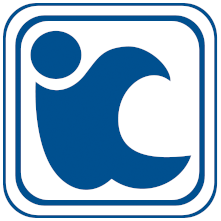 Логотип портала НПЦ «Интелком», содержащий стилизованное изображение букв «i» и «c» в квадратной рамке со скругленными углами
